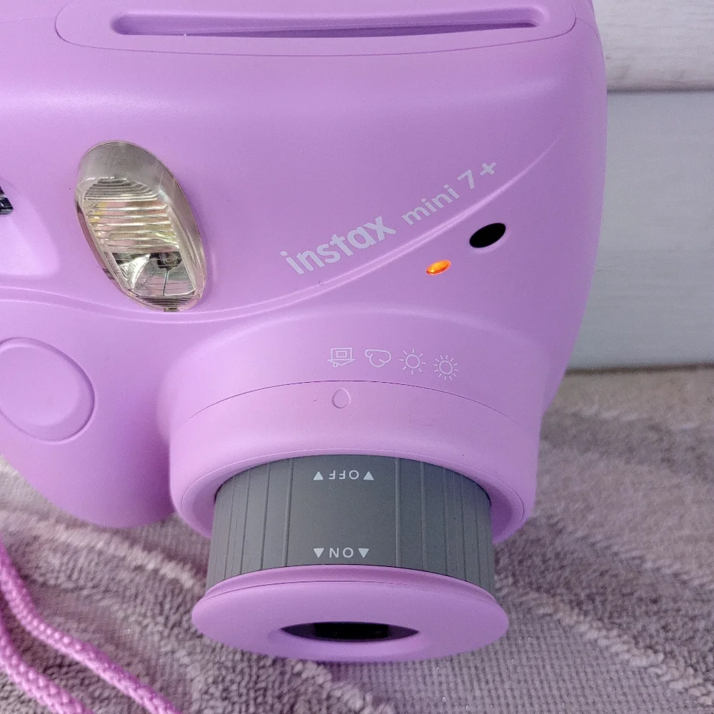 Fujifilm Instax Mini 7+ Camera, Easy to Operate, Portable, Handy Selfie Mirror,